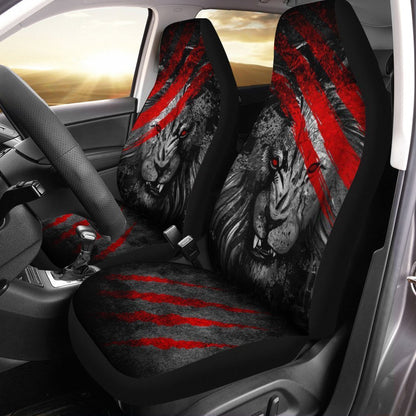 Angry Lion Car Seat Covers Custom Lion Car Accessories