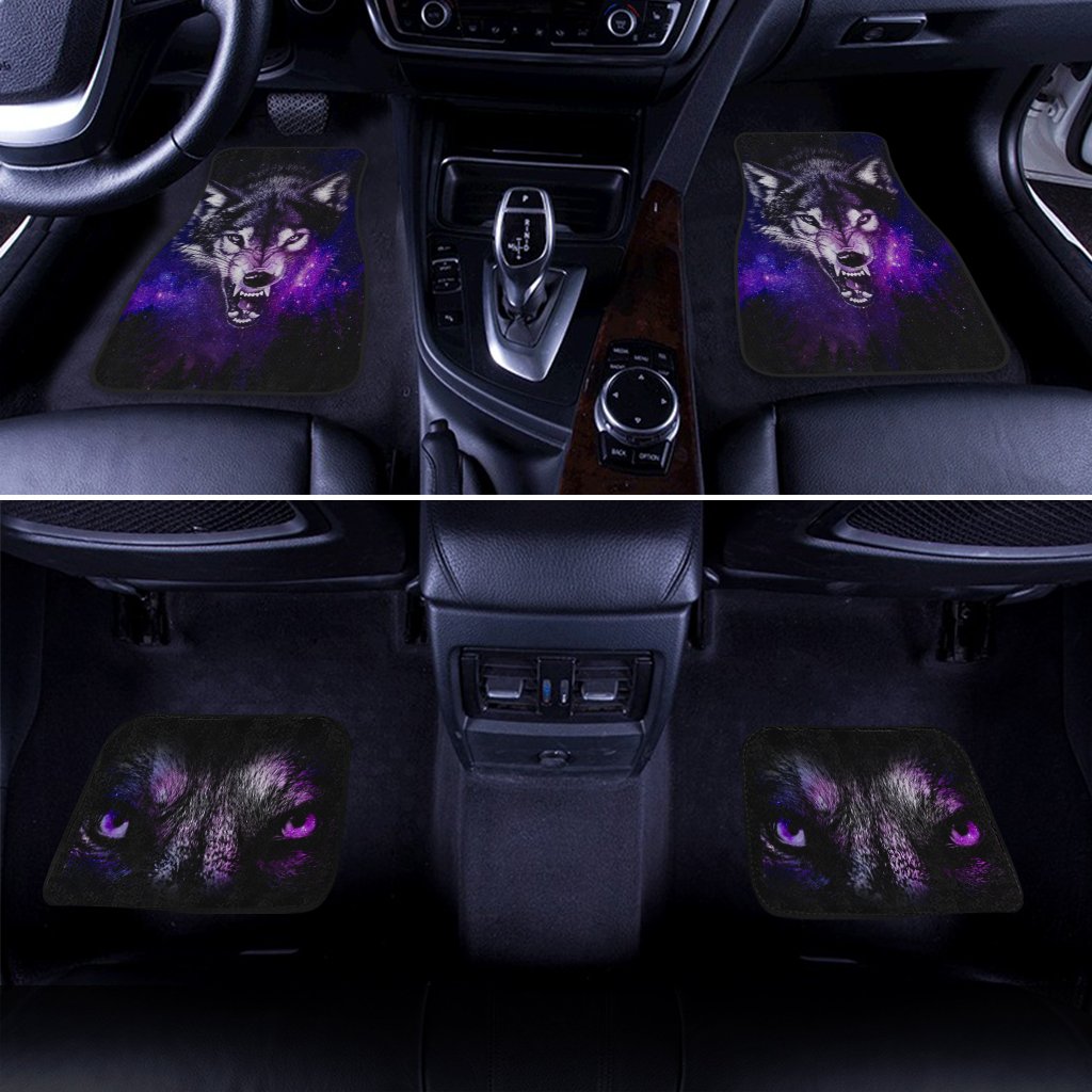 Angry Wolf Car Floor Mats Custom Wolf Car Accessories