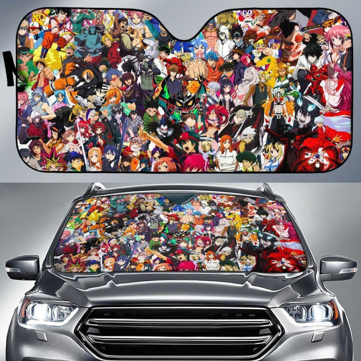 Anime Characters Auto Sun Shade For Fan Nh08 Universal Fit 111204