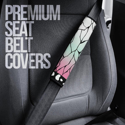 Anime Demon Slayer Kochou Kanae Patterns Car Seat Belt Cover Custom Car Accessories