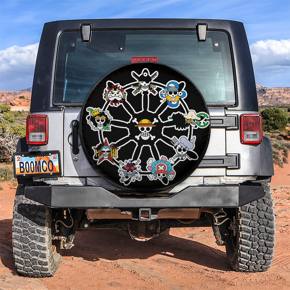 Anime One Piece Icon Moonlight Jeep Car Spare Tire Cover
