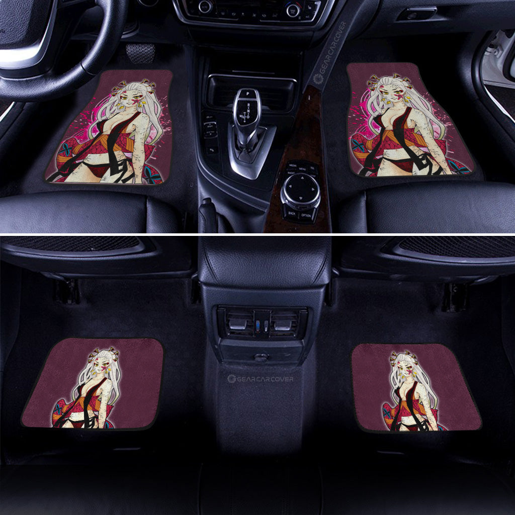Anime Sexy Girl Daki Car Floor Mats Custom Demon Slayer Anime