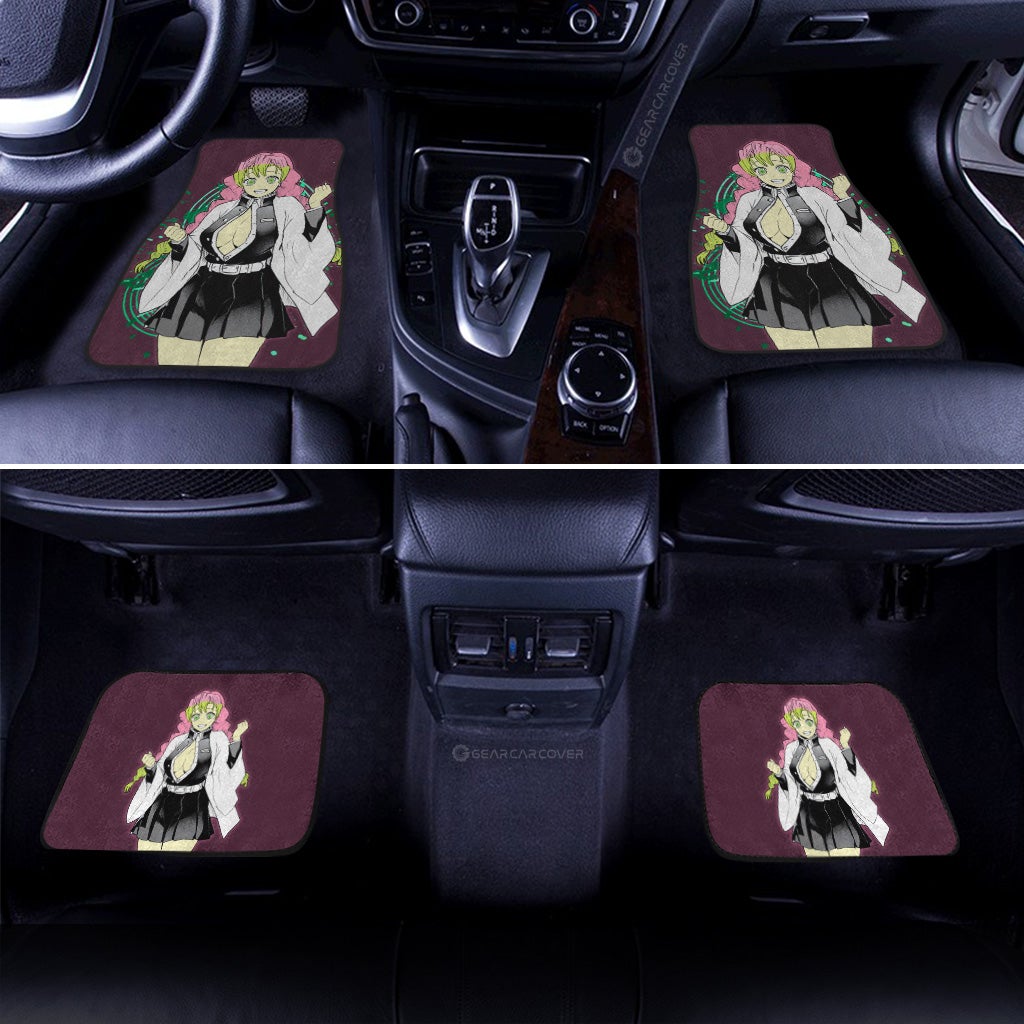 Anime Sexy Girl Kanroji Mitsuri Car Floor Mats Custom Demon Slayer Anime