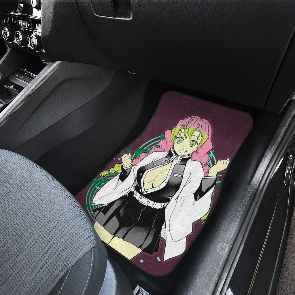 Anime Sexy Girl Kanroji Mitsuri Car Floor Mats Custom Demon Slayer Anime