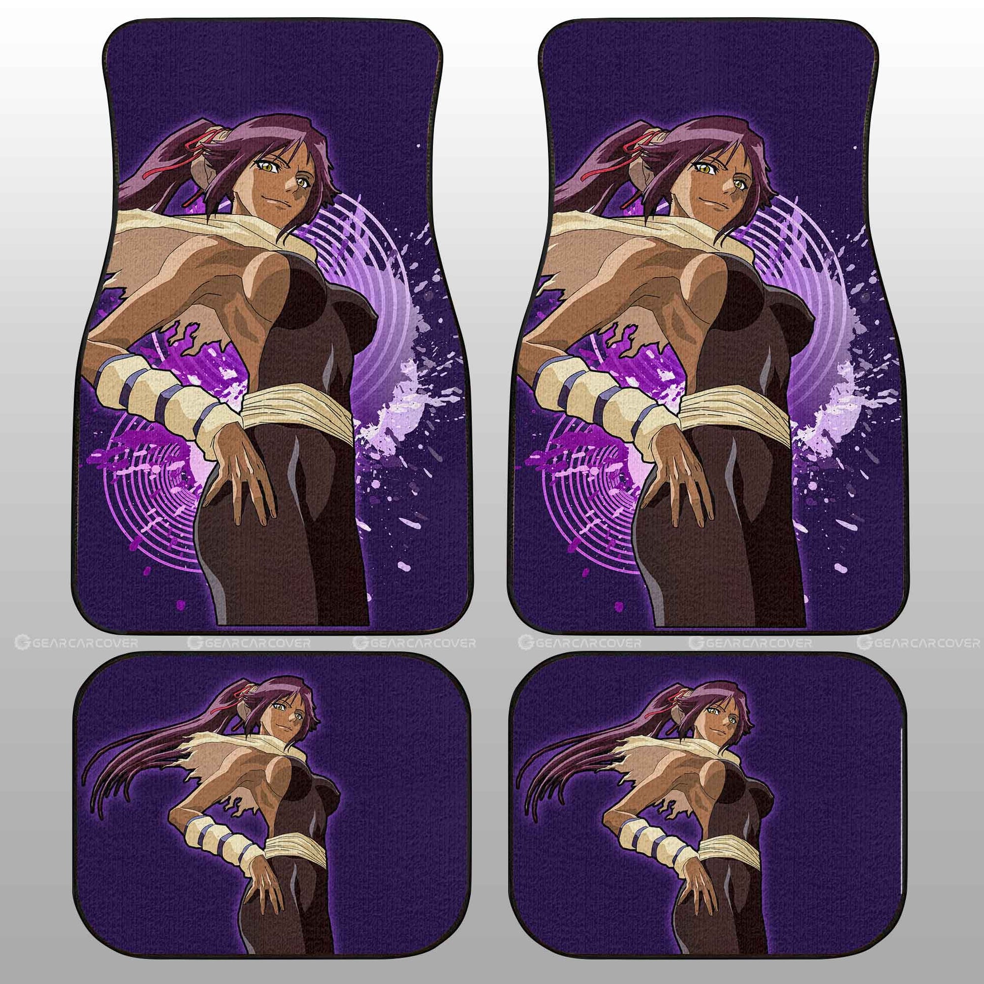 Anime Sexy Girl Yoruichi Car Floor Mats Custom Bleach Anime