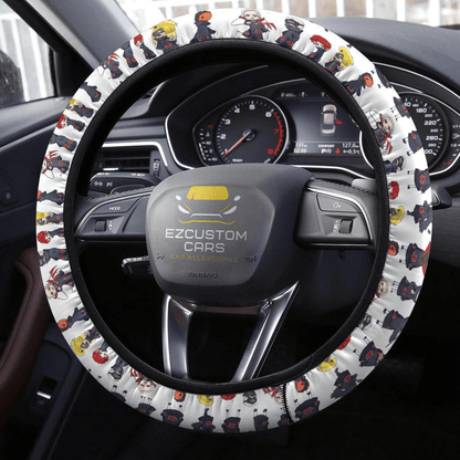 Anime Steering Wheel Cover Custom Akatsuki Anime Car Accessories
