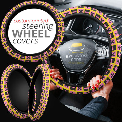 Anime Steering Wheel Cover Custom Jojo Bizzare Adventure Anime Car Accessories Patterns