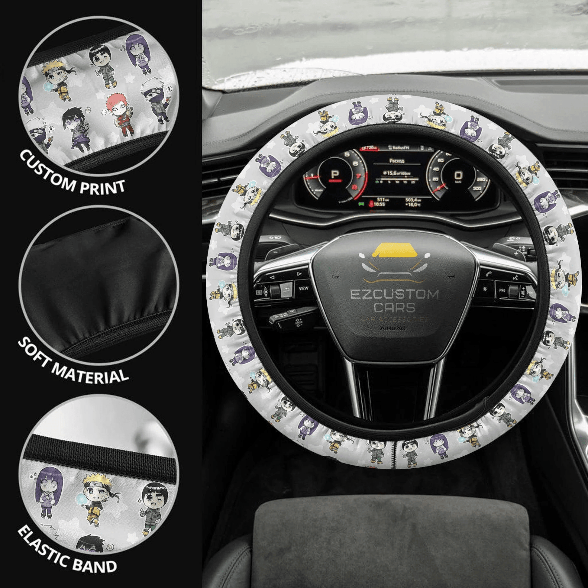 Anime Steering Wheel Cover Naruto Anime Car Accessories