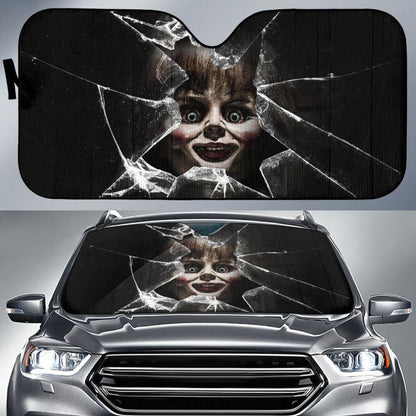 Annabelle Car Auto Sun Shade Horror Windshield Broken Universal Fit 174503