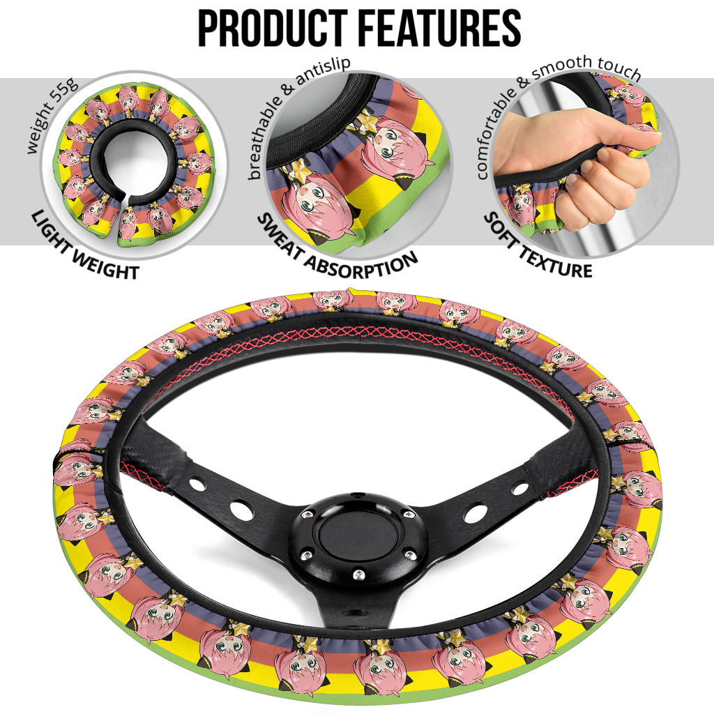 Anya Spy X Family Car Steering Wheel Cover
