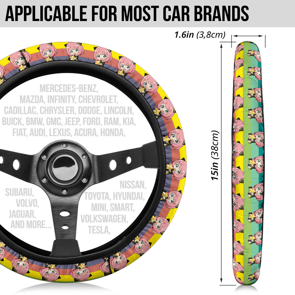 Anya Spy X Family Car Steering Wheel Cover