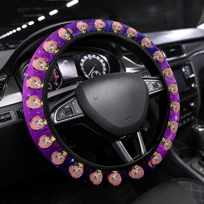Anya Spy X Family Galaxy Car Steering Wheel Cover