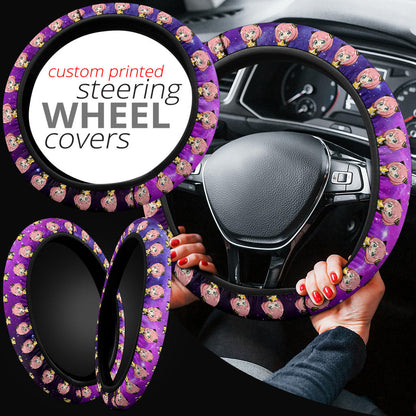 Anya Spy X Family Galaxy Car Steering Wheel Cover