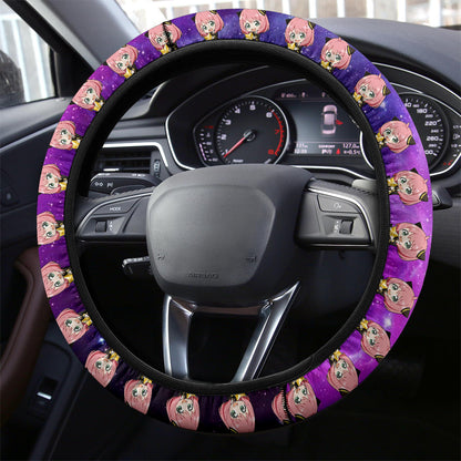 Anya Spy X Family Galaxy Car Steering Wheel Cover