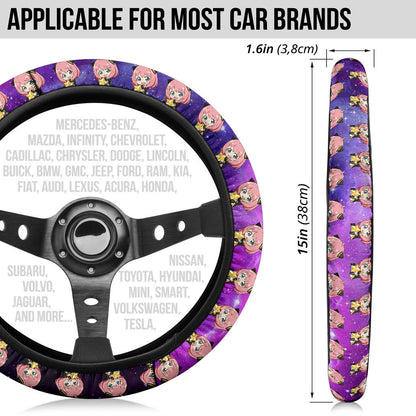 Anya Spy X Family Galaxy Car Steering Wheel Cover