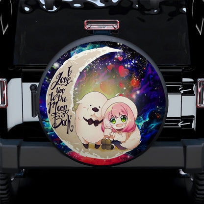 Anya Spy x Family Dog Love You To The Moon Galaxy Car Spare Tire Cover