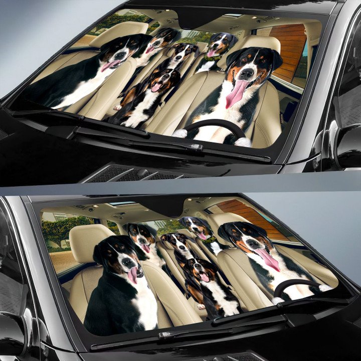 Appenzeller Sennenhund Car All Over Printed 3D Sun Shade