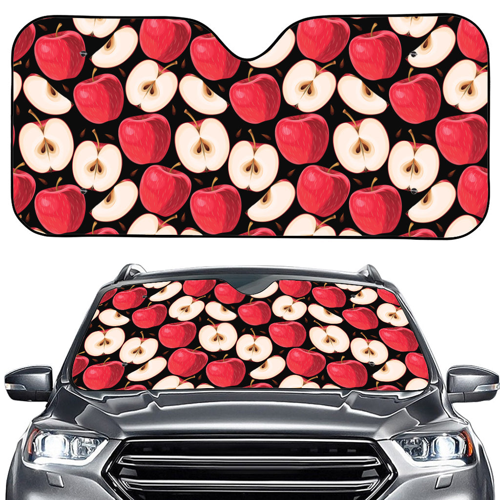 Apple Pattern Print Car Windshield Sun Shade