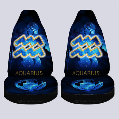 Aquarius Car Seat Covers Custom Zodiac Car Accessories