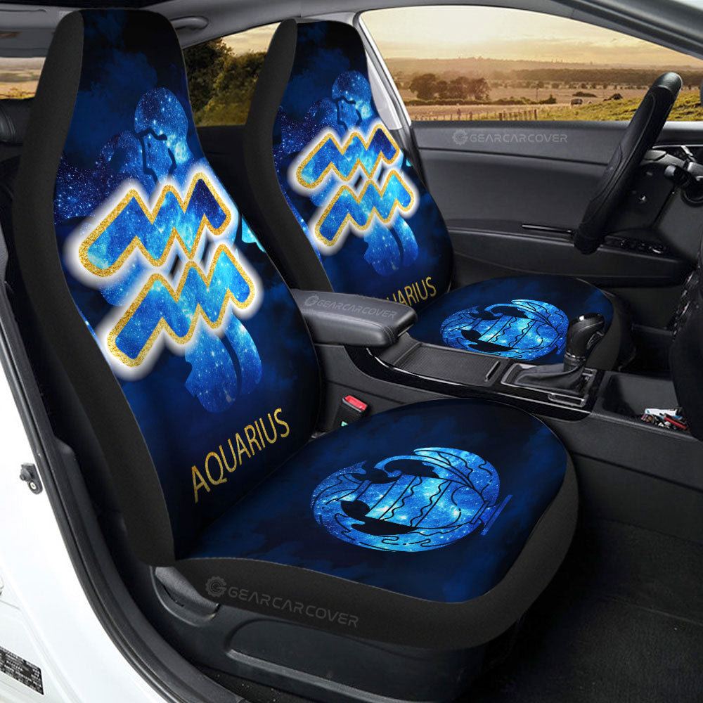 Aquarius Car Seat Covers Custom Zodiac Car Accessories