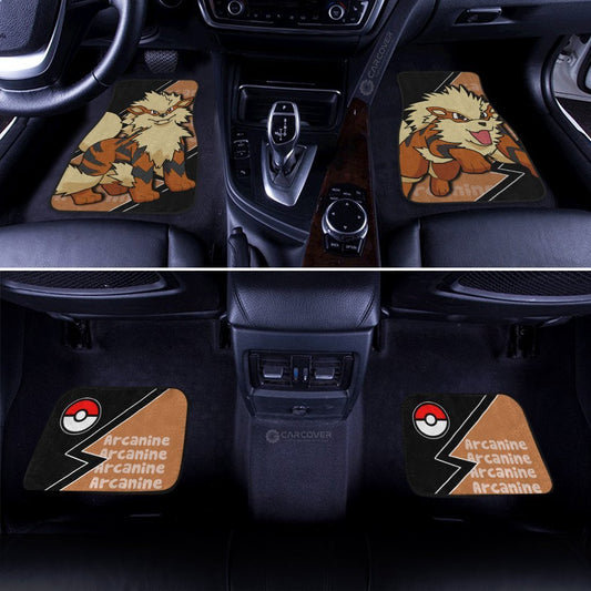 Arcanine Car Floor Mats Custom Anime Car Interior Accessories