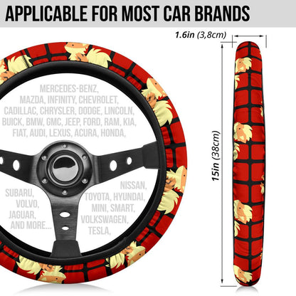 Arcanine Partern Premium Car Steering Wheel Cover