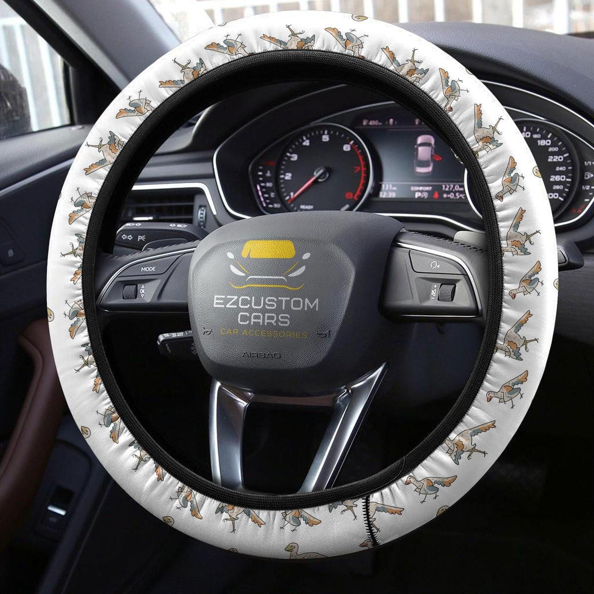 Archaeopteryx Pattern Car Accessories Custom Dinosaur Anime Steering Wheel Cover