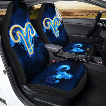 Aries Car Seat Covers Custom Name Zodiac Car Accessories