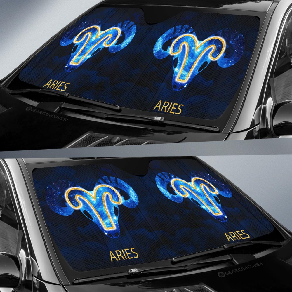 Aries Car Sunshade Custom Zodiac Car Interior Accessories