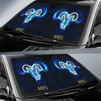 Aries Car Sunshade Custom Zodiac Car Interior Accessories