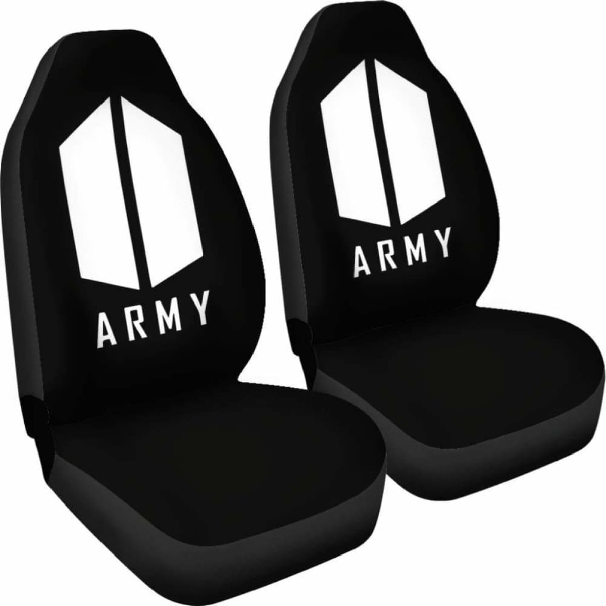 Army BTS Black Seat Covers 101719 Universal Fit