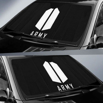 Army BTS Car Sun Shade 918b Universal Fit