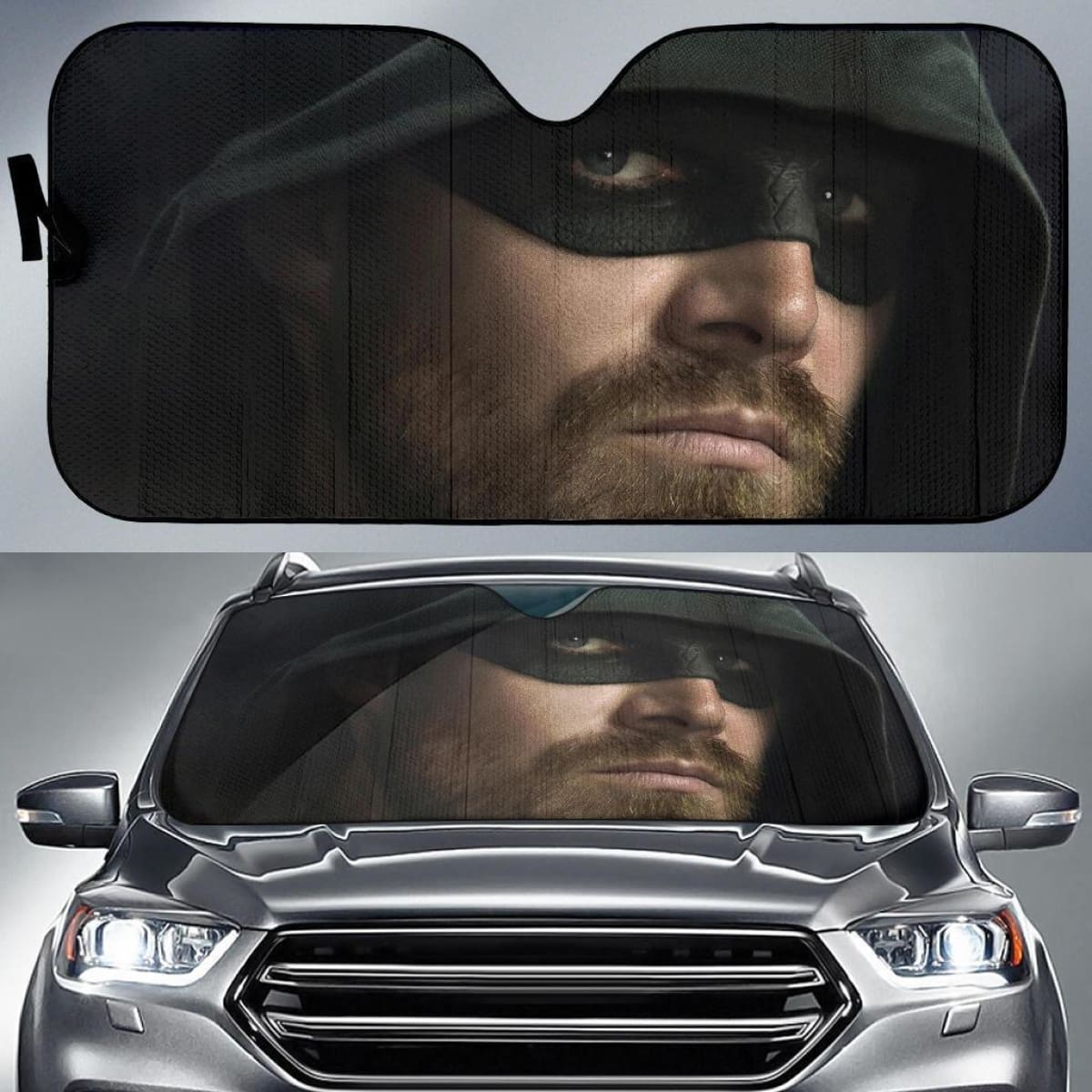Arrow Season 8 Oliver Queen Stephen Amell Green Car Sun Shade Universal Fit 225311
