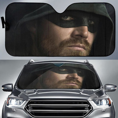 Arrow Season 8 Oliver Queen Stephen Amell Green Car Sun Shade Universal Fit 225311