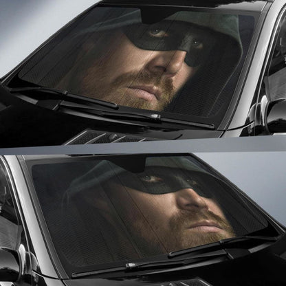 Arrow Season 8 Oliver Queen Stephen Amell Green Car Sun Shade Universal Fit 225311