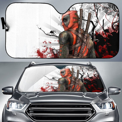 Art Deadpool Car Sun Shades Movie Fan Gift H032720 Universal Fit 225311