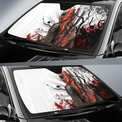 Art Deadpool Car Sun Shades Movie Fan Gift H032720 Universal Fit 225311