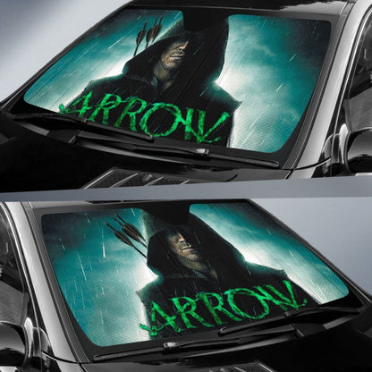 Art Green Arrow Car Sun Shades Amazing Gift Ideas Universal Fit 173905