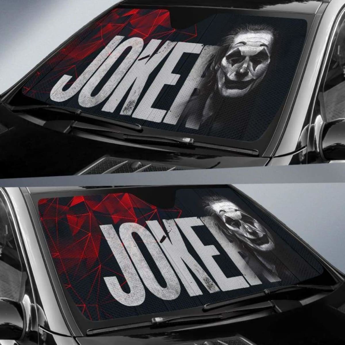 Art Joker Suicide Squad Car Sun Shades Movie Fan Gift Universal Fit 051012