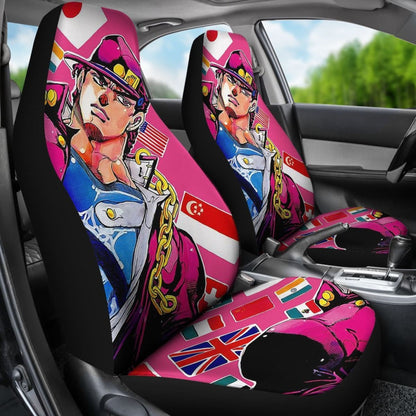 Art Jotaro Car Seat Covers JoJo's Bizarre Adventure Universal Fit 210212