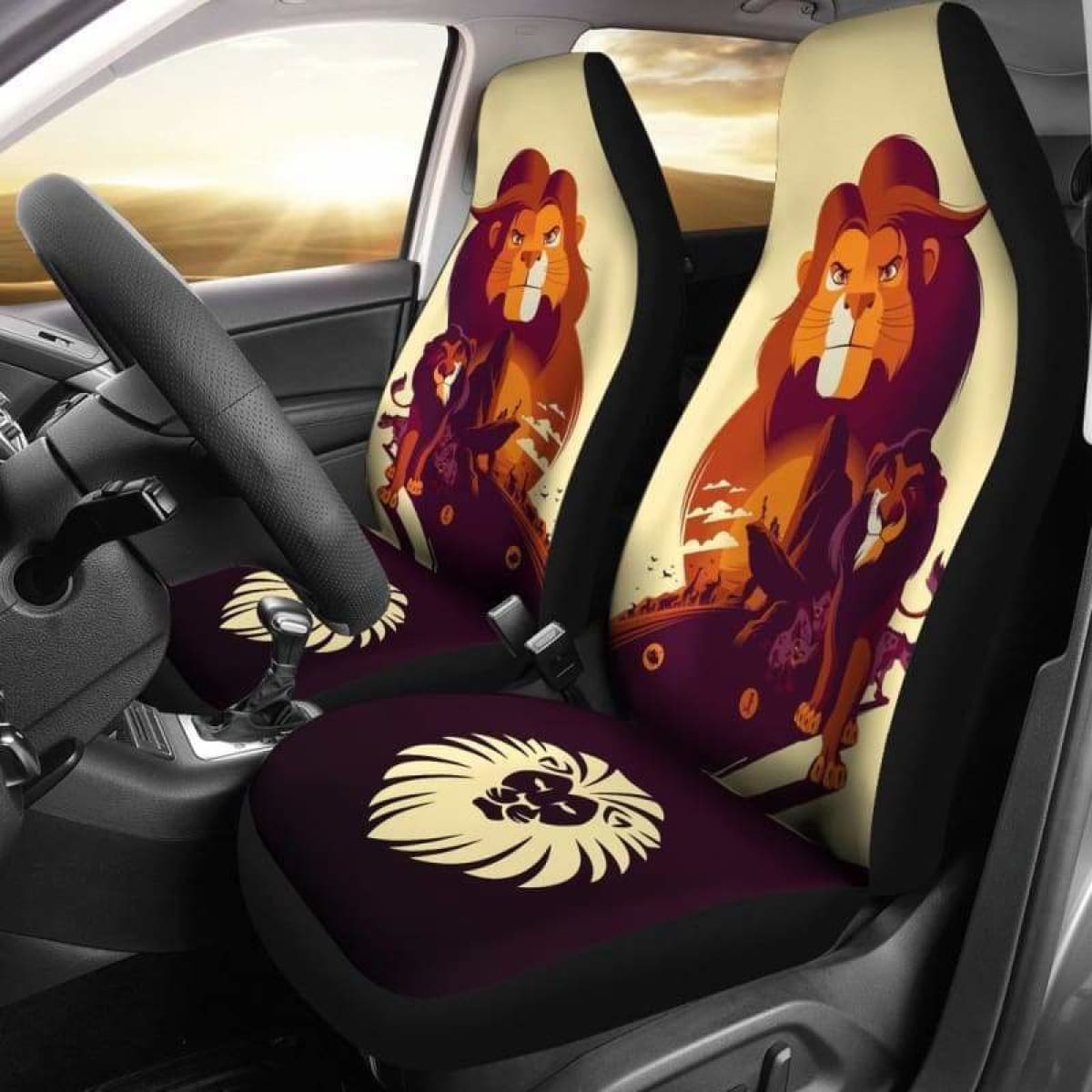 Art Lion King Car Seat Covers Universal Fit 051312