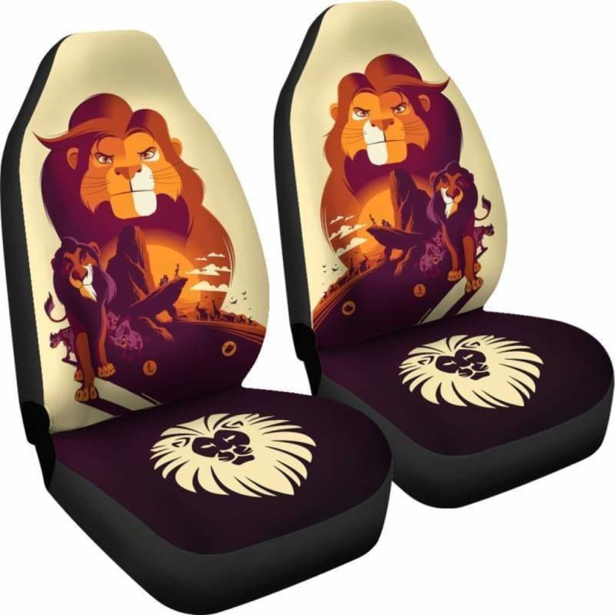 Art Lion King Car Seat Covers Universal Fit 051312