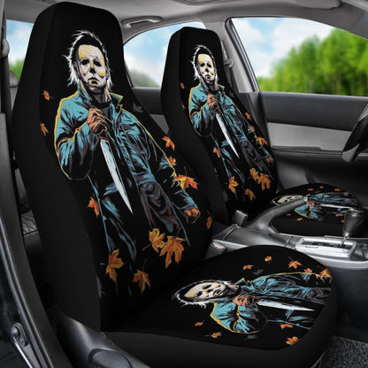 Art Michael Myers Halloween Car Seat Covers Movie Fan Gift Universal Fit 103530