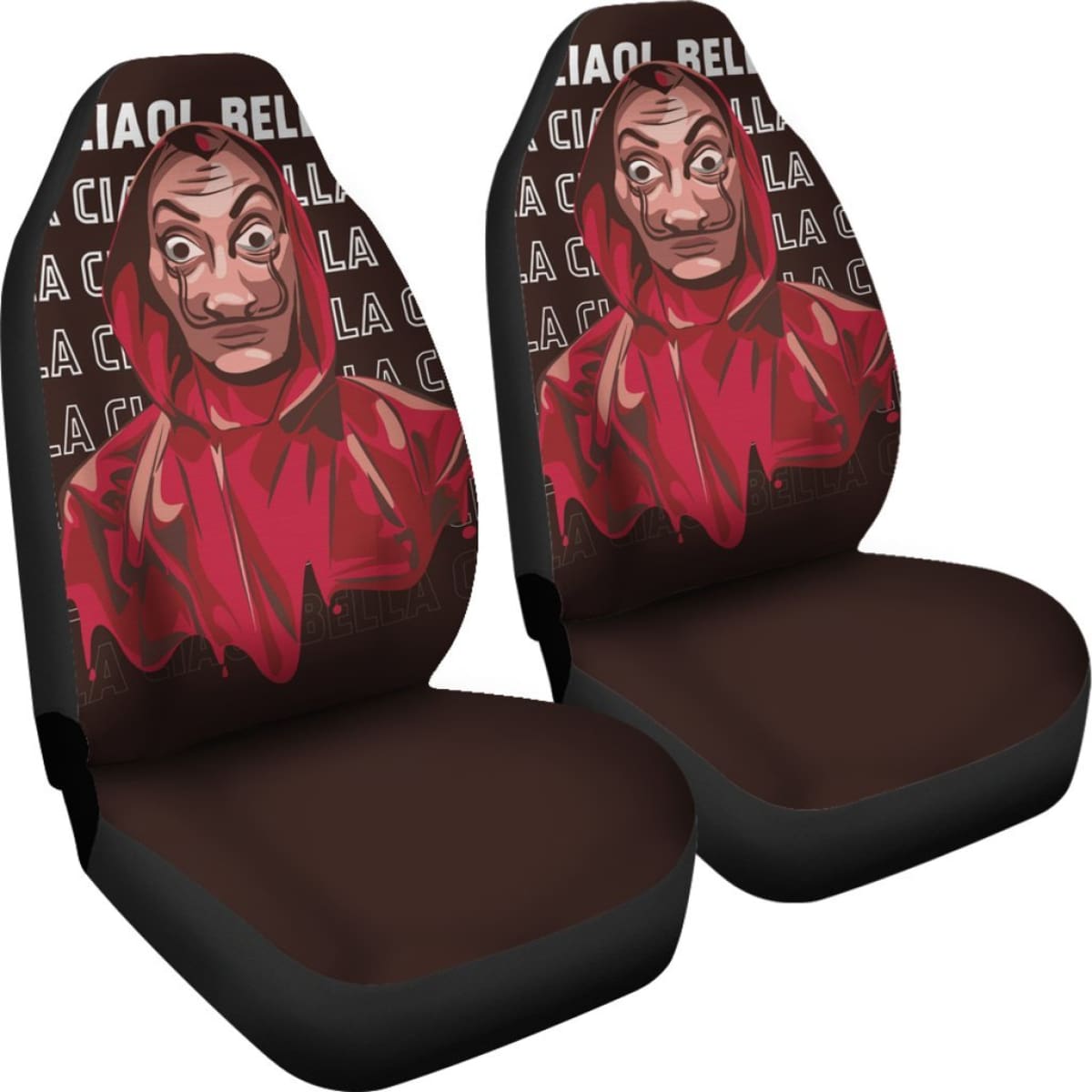Art Money Heist La Casa De Papel Car Seat Covers Movie H051520 Universal Fit 072323