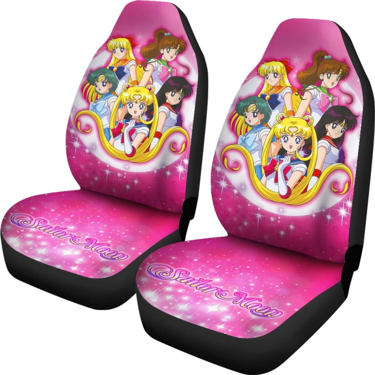 Art Sailor Moon Crystal Car Seat Covers Manga Fan Gift H031520 Universal Fit 225311