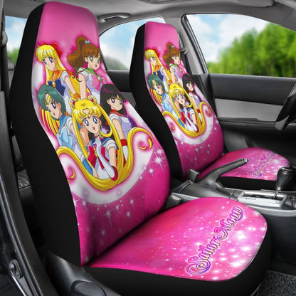 Art Sailor Moon Crystal Car Seat Covers Manga Fan Gift H031520 Universal Fit 225311