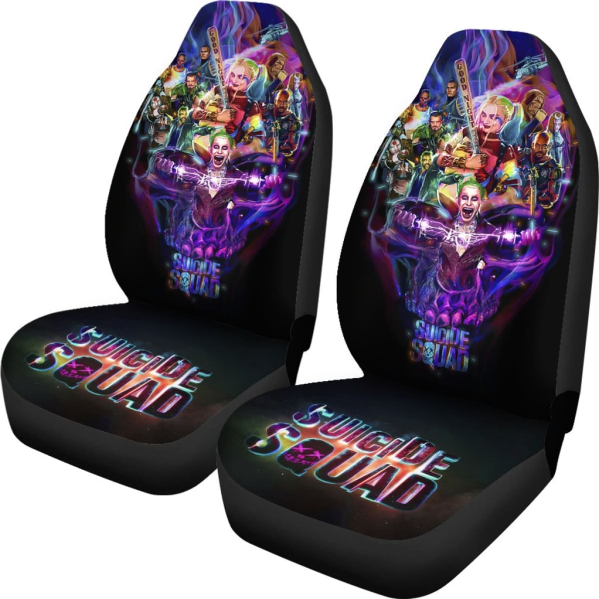 Art Suicide Squad Car Seat Covers Movie Fan Gift H031020 Universal Fit 225311