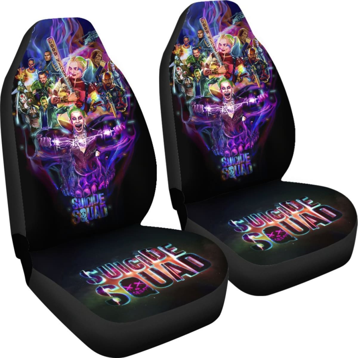 Art Suicide Squad Car Seat Covers Movie Fan Gift H031020 Universal Fit 225311