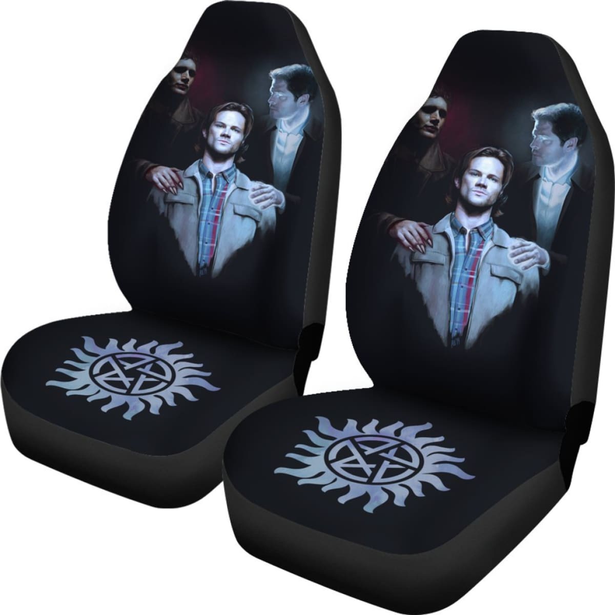 Art Supernatural Car Seat Covers Movie Fan Gift H040320 Universal Fit 225311