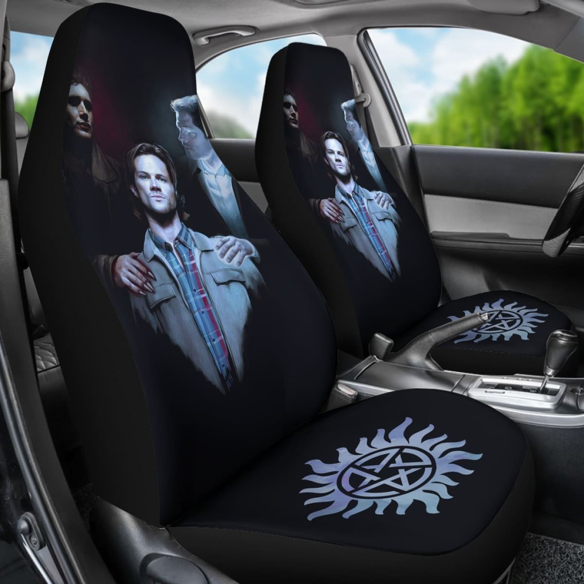 Art Supernatural Car Seat Covers Movie Fan Gift H040320 Universal Fit 225311